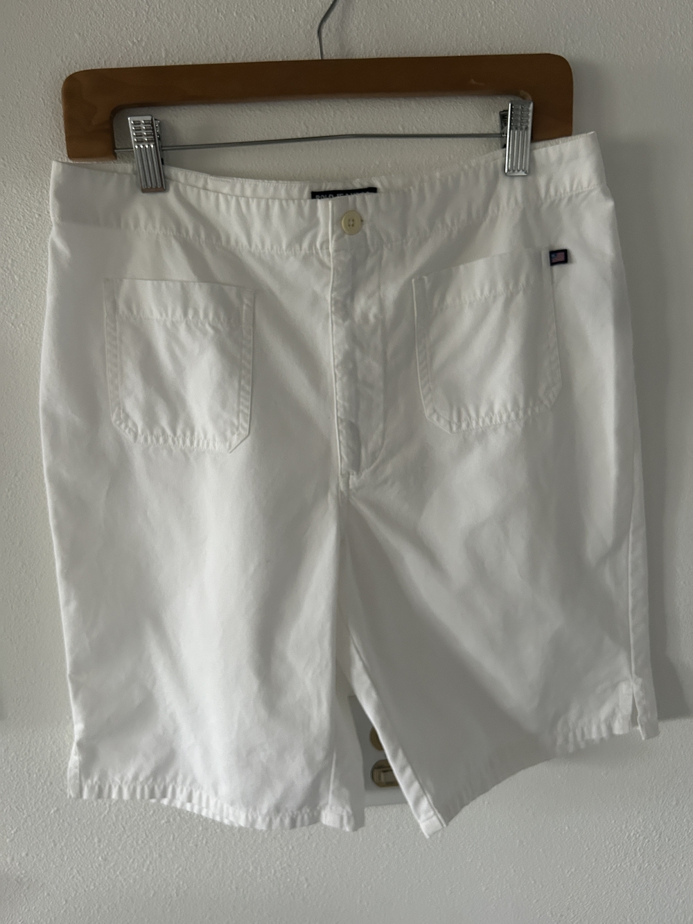 Women's Polo White Casual Shorts